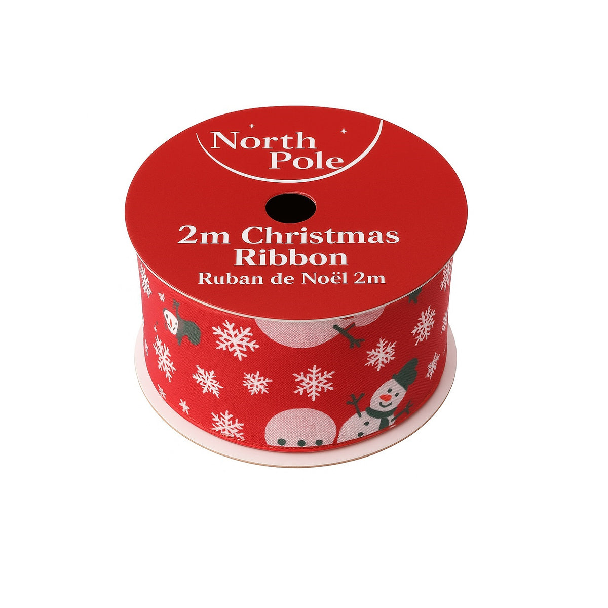 Eurowrap Xmas Festive Print Ribbon Assorted 2Mtr X-36386-RC