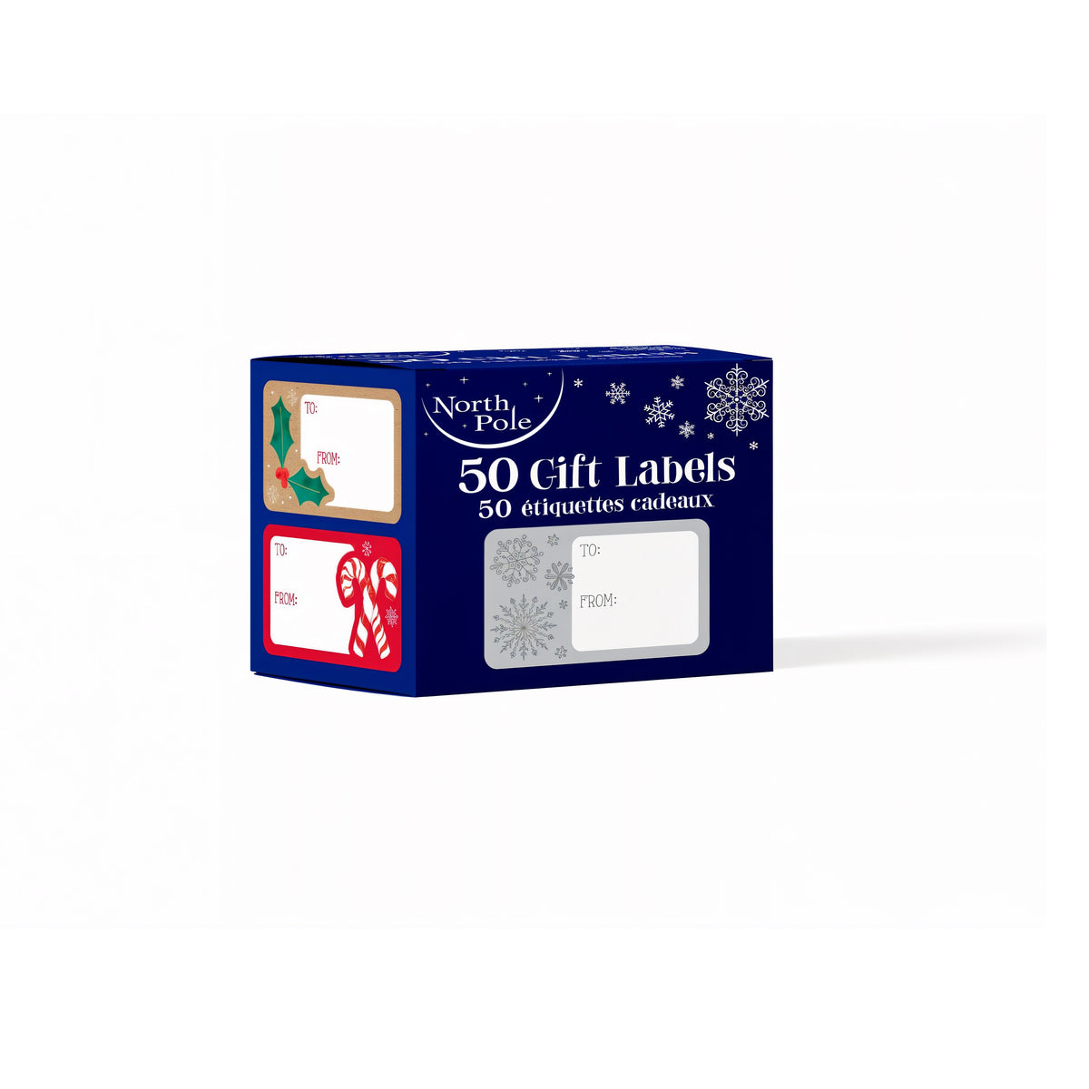 Eurowrap Christmas Contemporary Stickers Assorted Pack of 50 X-36359-GTC