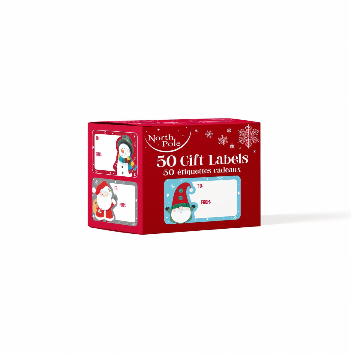 Eurowrap Christmas Cute Stickers Assorted Pack of 50 X-36353-GTC