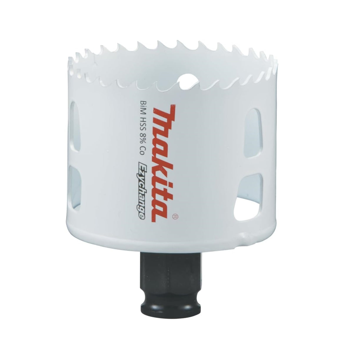 Makita Ezychange BiM Holesaw White 60mm E-03872 | For Metal-Wood and PVC Cutting | Durable HSS-Bimetal Alloy | 8 Percent Cobalt