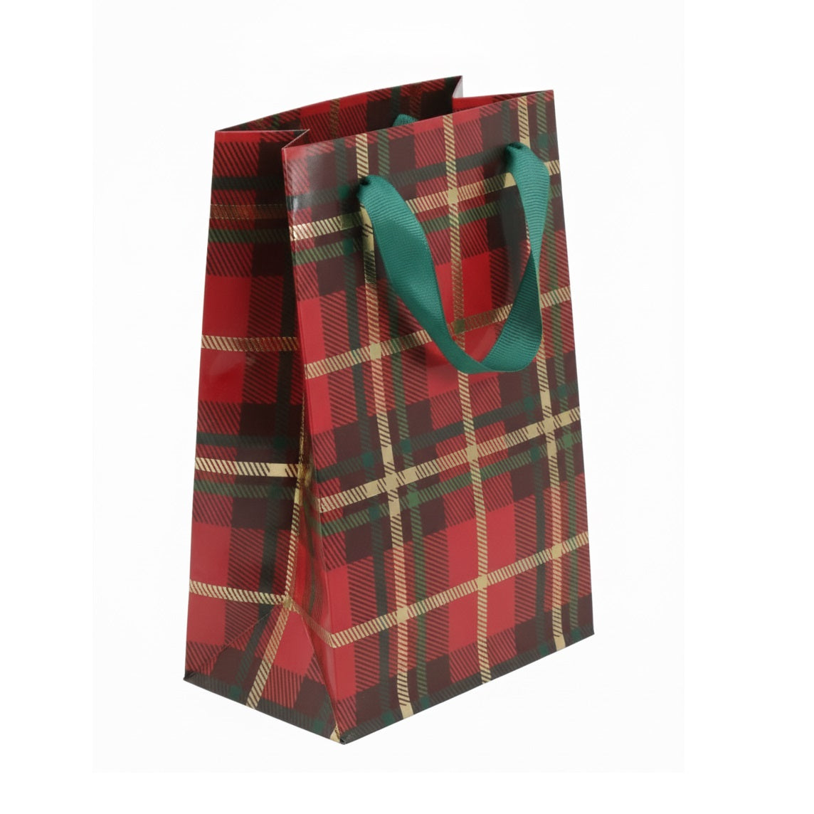 Clairefontaine Eurowrap Tartan Gift Bag Red Medium Pack of 12 X-36154-3C