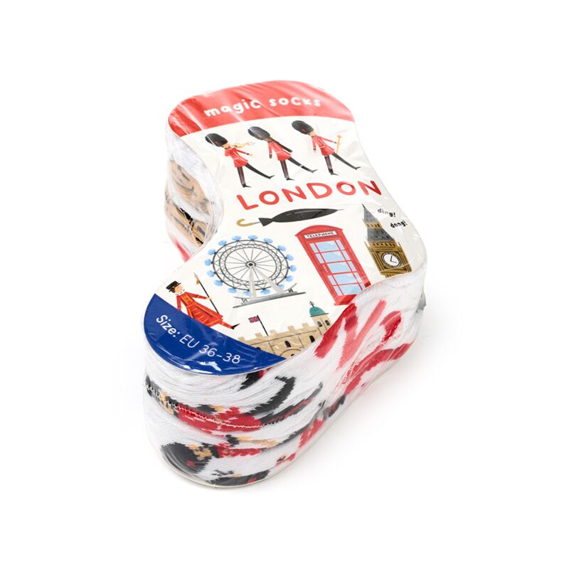 Puckator London Souvenir Compressed Magic Socks Multicoloured MSOCK01