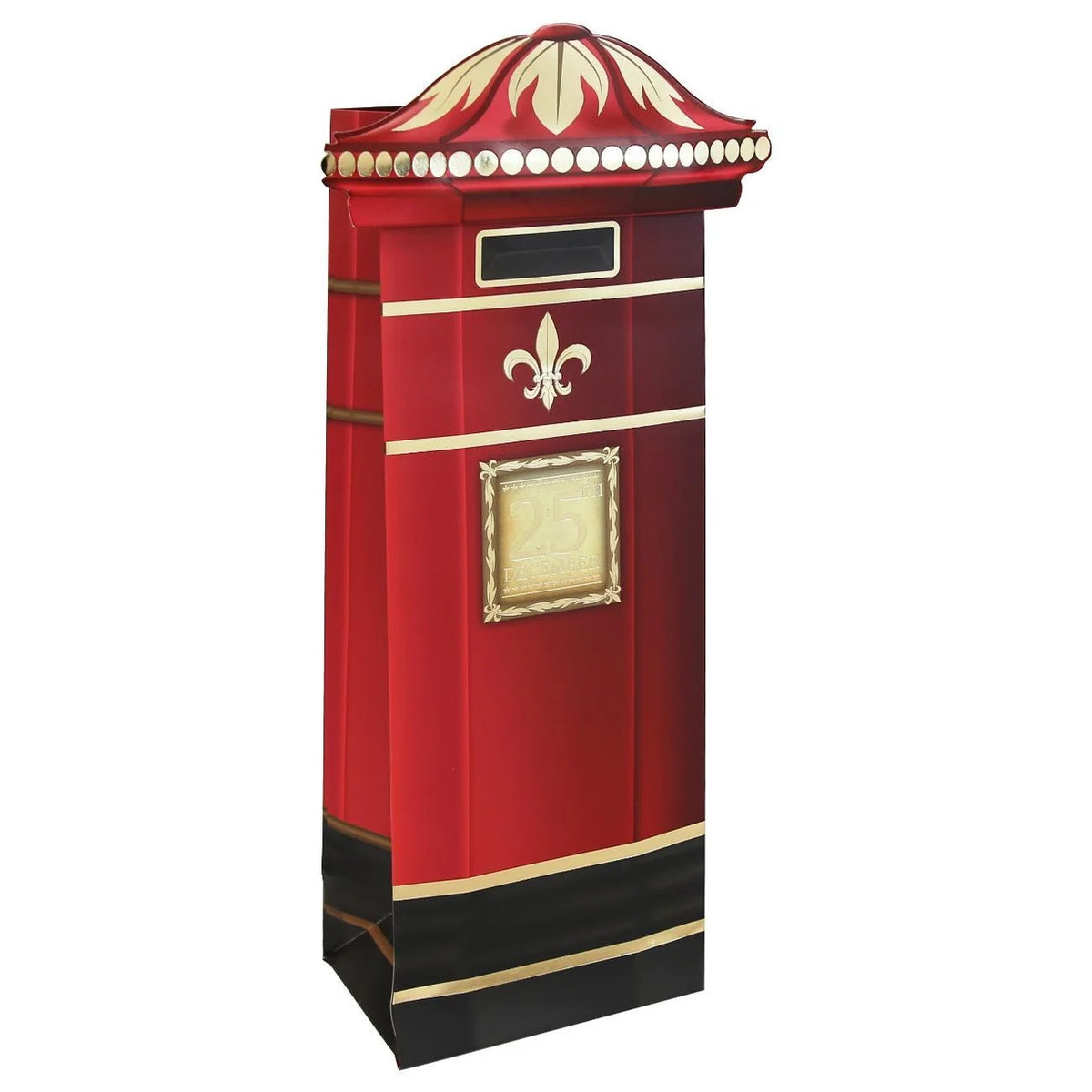Clairefontaine Eurowrap Christmas Postbox Bottle Gift Bag Multicoloured 12.7cm x 9cm x 35.5cm Pack of 12 X-36011-4C | Strong Rope Handles