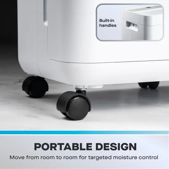 Daewoo 2 in 1 Dehumidifier and Air Purifier White 12Ltr COL1670 | Improved Air Quality | HAF Filter | 24 Hour Timer | Silent Mode | Laundry Drying Mode | 24 Metre Square Suitable Room Size