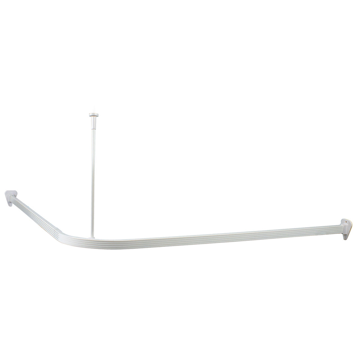 Euroshowers Professional Multi Shower Curtain Track White 88910 | Sturdy Aluminium Profiles | Join the Tracks and Cut to Size