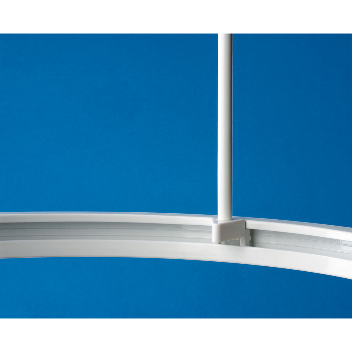 Euroshowers Professional Multi Shower Curtain Track White 88910 | Sturdy Aluminium Profiles | Join the Tracks and Cut to Size