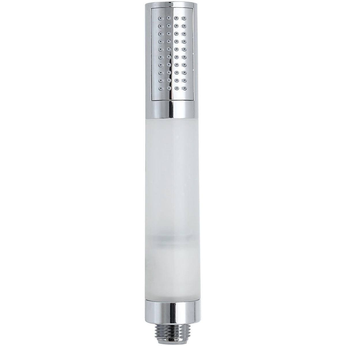 Euroshowers Round LED Shower Head Silver 40590 | Colour Changes by Temperature | Single Spray | Easy Clean Shower Head