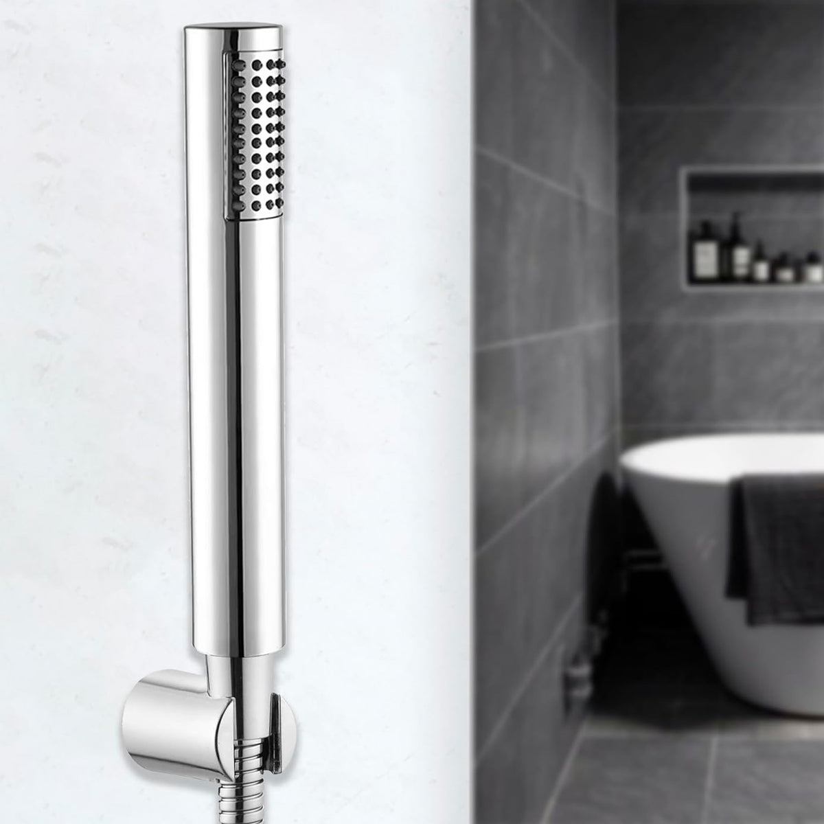 Euroshowers Round Shower Head Chrome 40520 | Single Spray | Easy Clean Shower Head