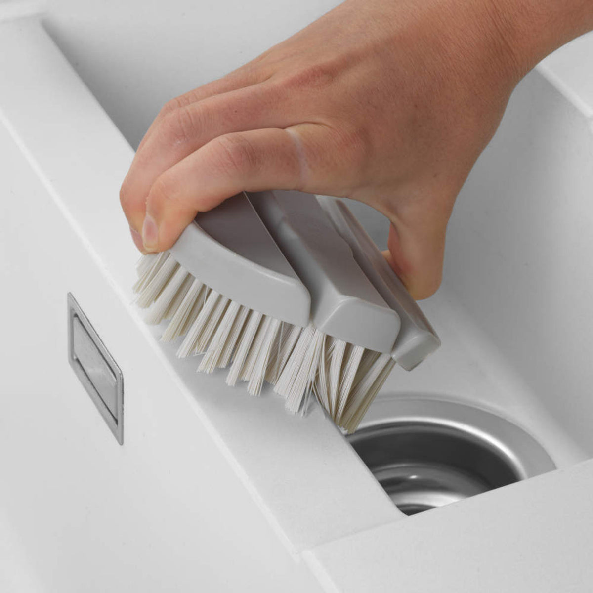 Beldray Deep Cleaning Flexi Scrubbing Brush Grey 4.1cm x 9.8cm x 9.8cm LA032784FPEU7 | Curves into Tight Spots | Ideal for Deep Cleaning Hard Surfaces | Strong Durable Bristles