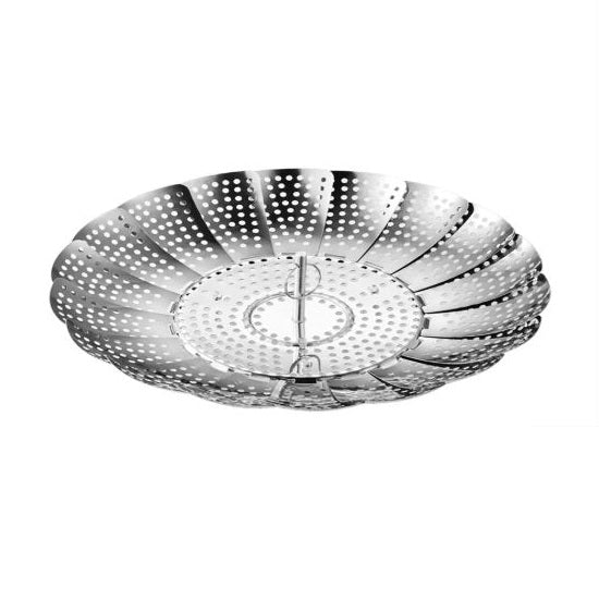 Steelex Stainless Steel Steamer Basket Chrome 9-Inch HK1001
