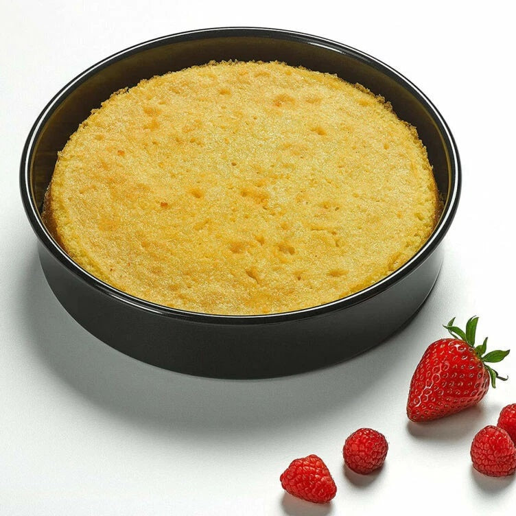 Tala Performance Sandwich Tin Black 18cm x 4.5cm 10A10652 | Tough and Durable | Metal Utensil Safe | 2-Layer Non Stick | Easy to Clean | Quick Release Loose Base | Fridge and Freezer Safe | Dishwasher Safe | Oven Safe