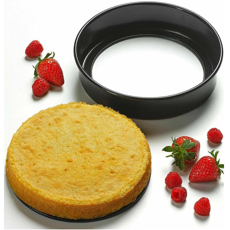 Tala Performance Sandwich Tin Black 18cm x 4.5cm 10A10652 | Tough and Durable | Metal Utensil Safe | 2-Layer Non Stick | Easy to Clean | Quick Release Loose Base | Fridge and Freezer Safe | Dishwasher Safe | Oven Safe