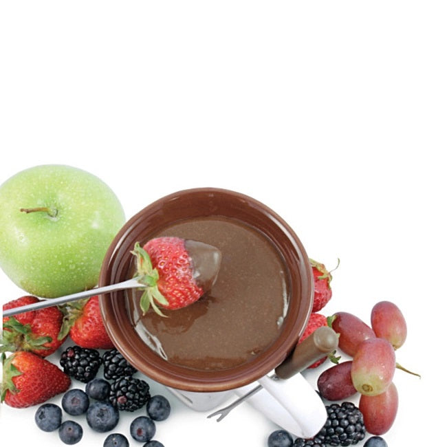 Swissmar Nostalgia Chocolate Fondue Mug Set White 4-Piece F12064