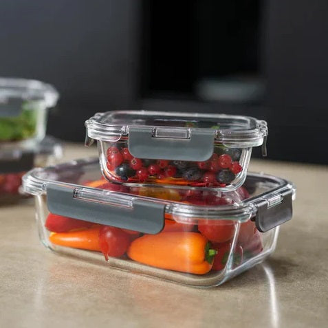 Zyliss Borosilicate Glass Container Clear 1.52Ltr E981066 | Removeable Silicone Seal for Easy Cleaning