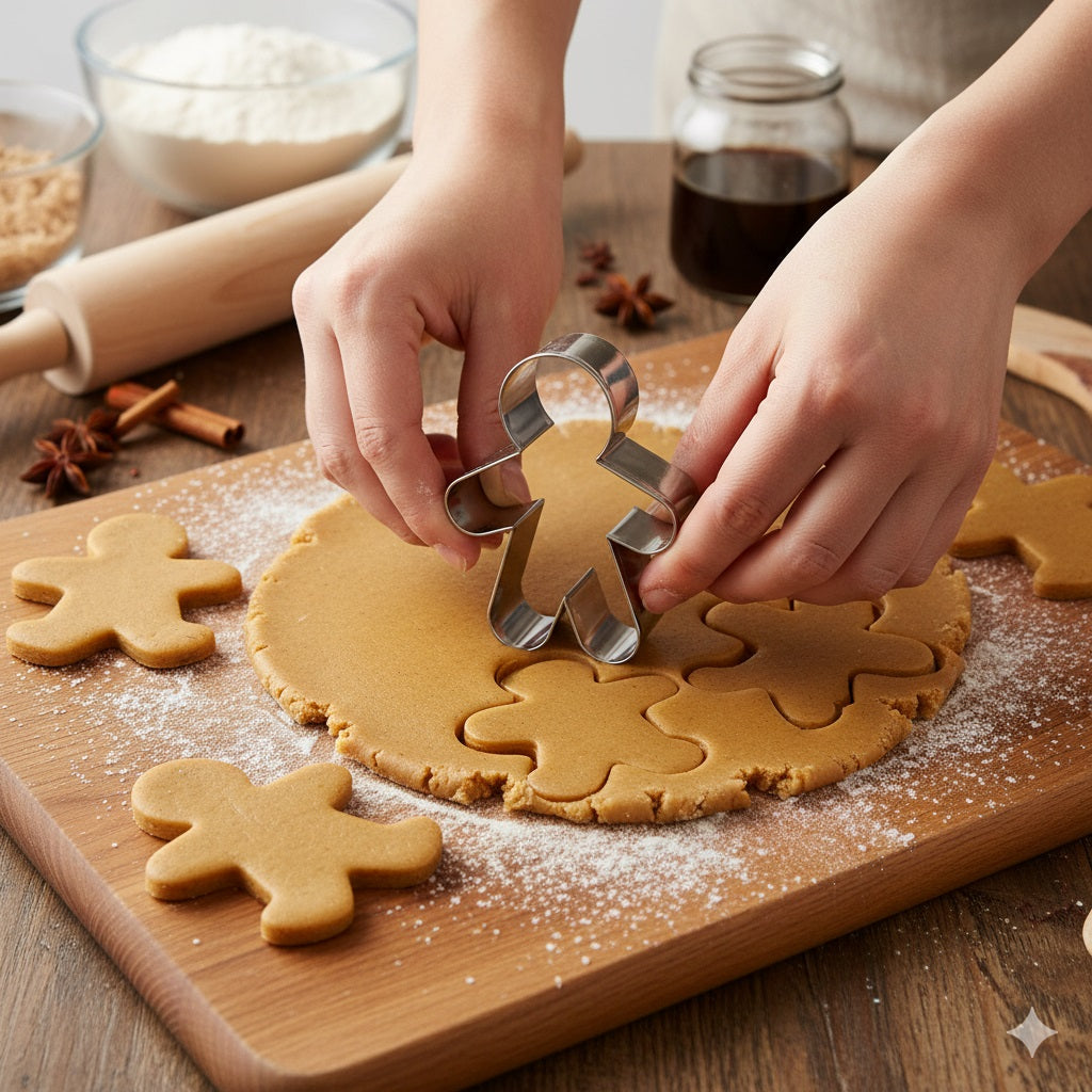 Steelex Stainless Steel Gingerbread Cutters Chrome Pack of 2 HK0813