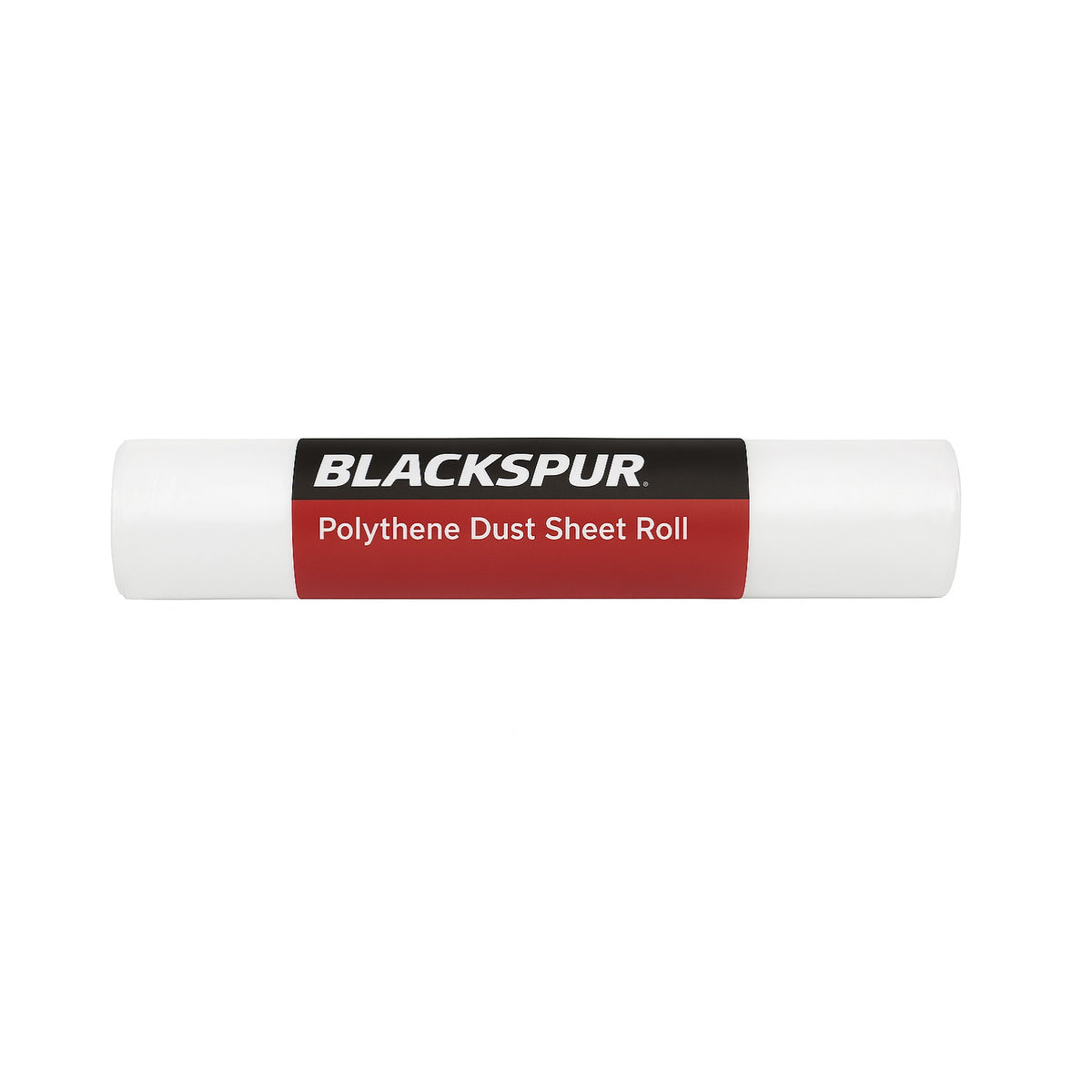 Blackspur Polythene Dust Sheet Roll White 25Mtr x 2Mtr DS145 | Provides Protection against Paint - Dirt and Dust | Ideal for Decorating | Waterproof