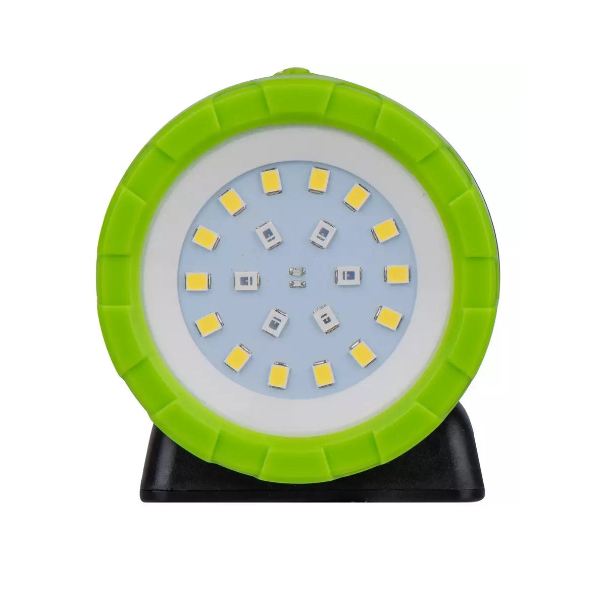 Luceco LED Rechargeable 5W Magnetic Mini Clamp Work Light Black and Green LILC50G65 | USB Charged | 6500K Cool White | 500 Lumens | IP44 Weatherproof | Long Battery Life
