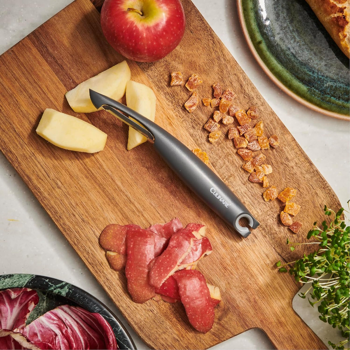 Culinare Swivel Peeler Grey C240202 | Super Sharp Blade for Smooth Peeling