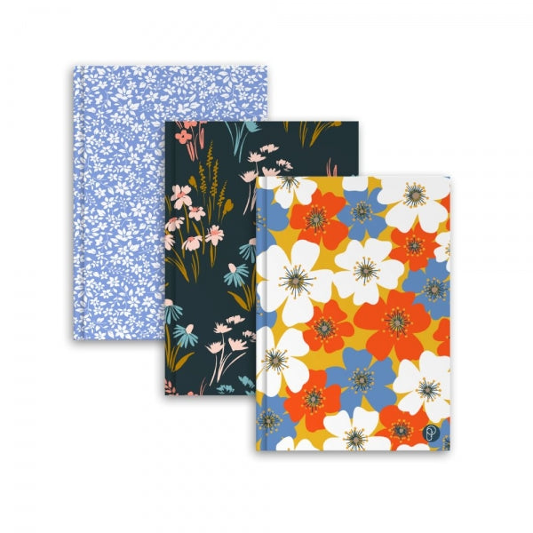 Martello Floral A5 Hardback Notebook Assorted Colours P1151