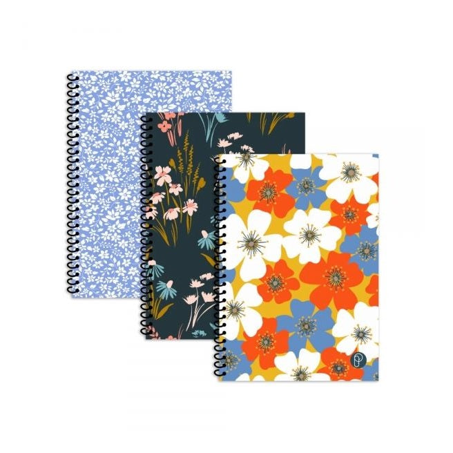 Martello Floral A5 Spiral Notebook Assorted Colours P1152