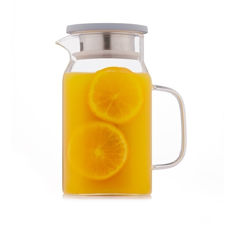 Kilner Square Glass Fridge Jug Clear 1.2Ltr 25.113 | Perfect for Storing Cold Drinks in the Fridge
