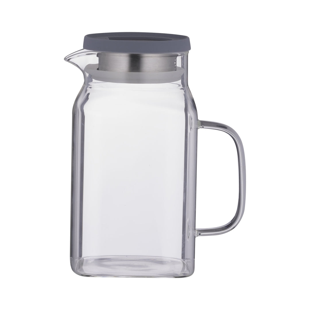 Kilner Square Glass Fridge Jug Clear 1.2Ltr 25.113 | Perfect for Storing Cold Drinks in the Fridge