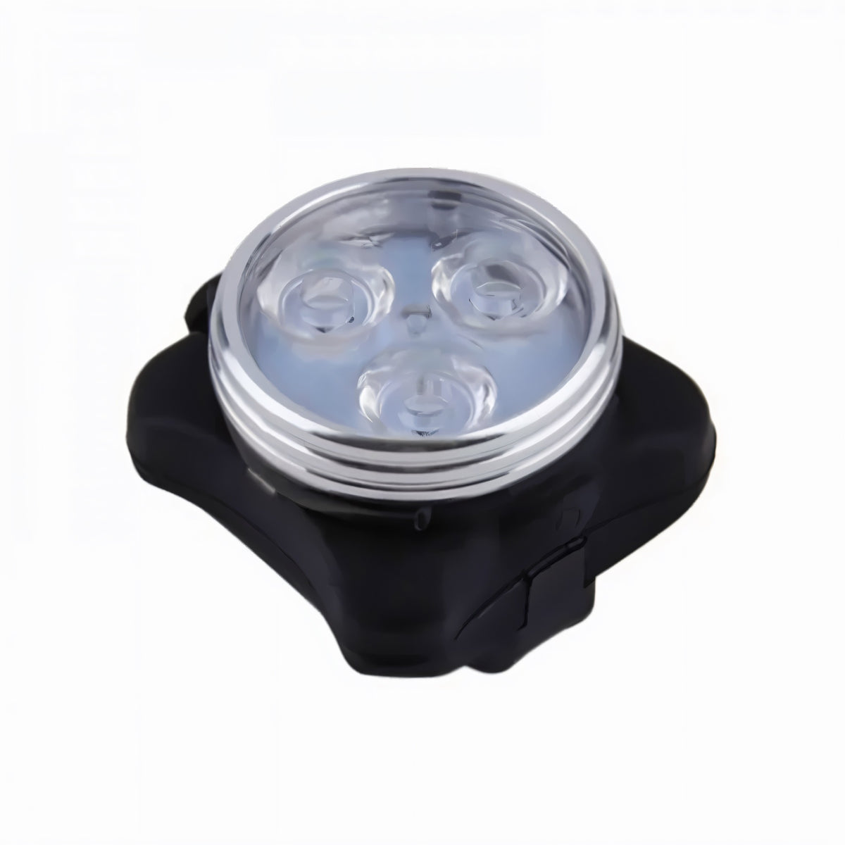 Kingavon 3 SMD USB Rechargeable Front Bike Light White 500mAh 50mm x 45mm x 40mm BL120 | ABS Material with Soft Finish | 55 Lumens | Easy to Install and Remove | Silicone Band with USB Cable | Light Modes 100 Percent-50 Percent-Slow-Flash-Flash