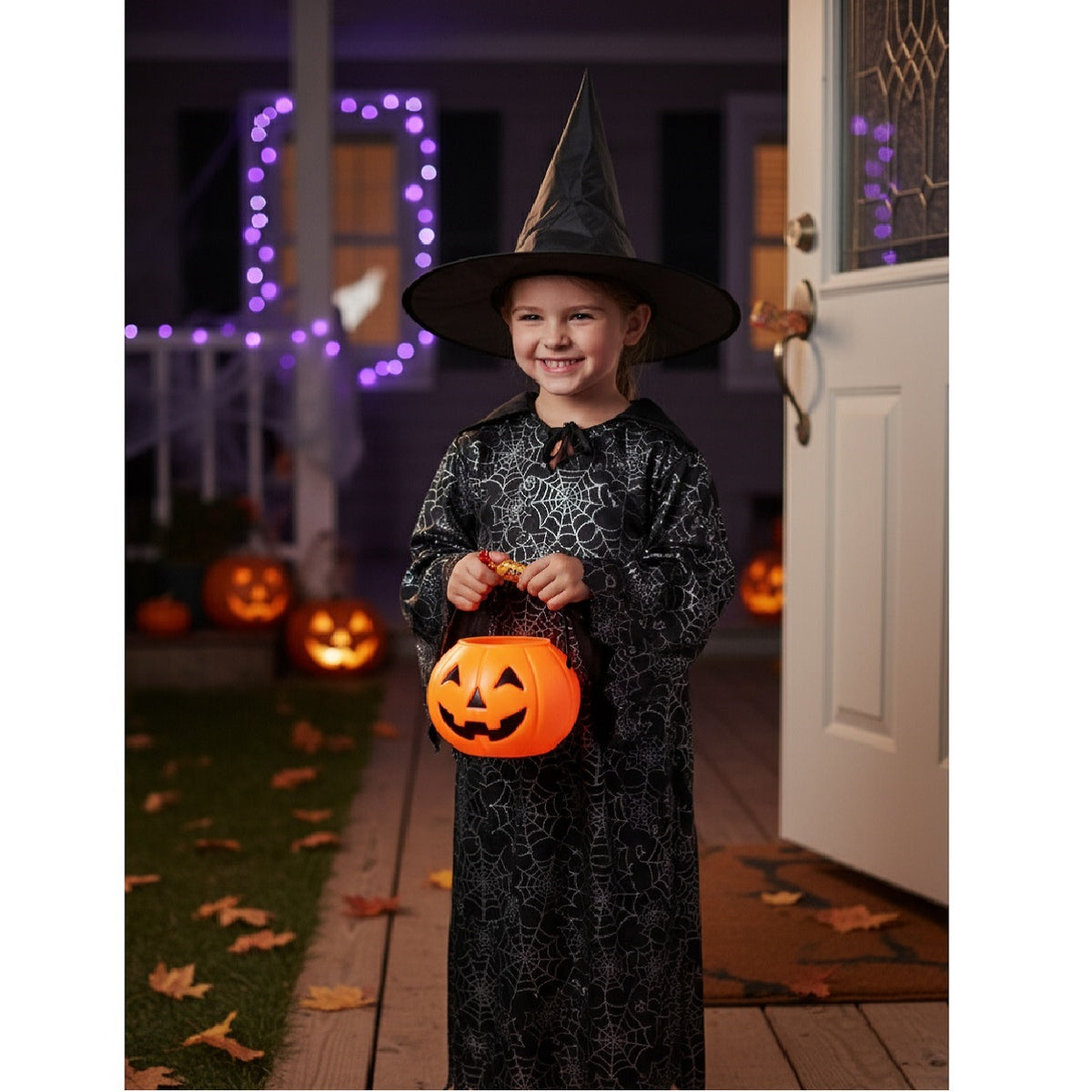 Henbrandt Ltd Halloween Child Witch Hat Black 37cm x 30cm V36260 | 100 Percent Polyester