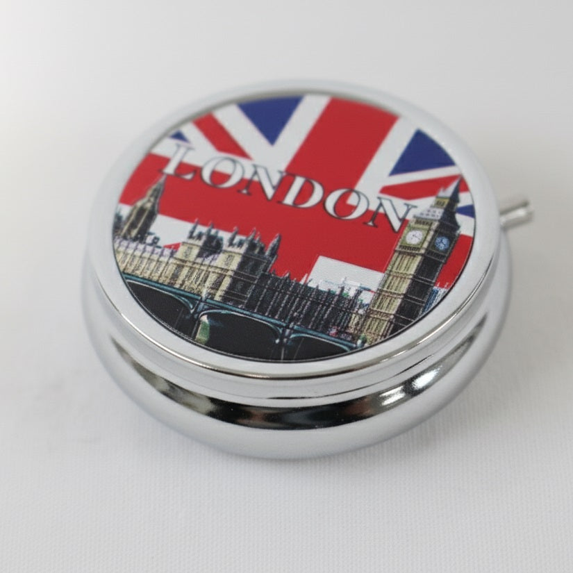 London Pill Box HOP Chrome MPB01B