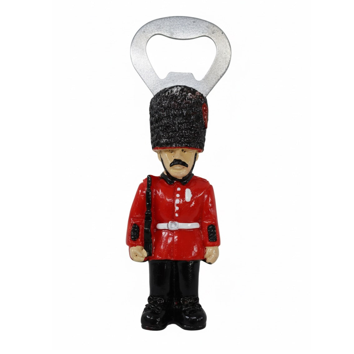 Guardsman Resin Fridge Magnet and Bottle Opener Red and Black MFM16