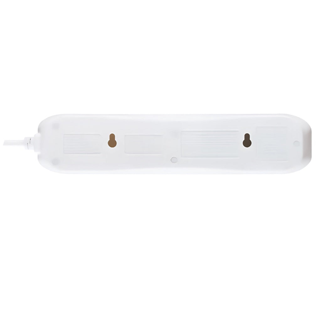 Masterplug 4 Sockets Surge Extension Lead White 13A 4Mtr SRG44N | Â£1000 Connected Equpment Warranty | Surge Protected