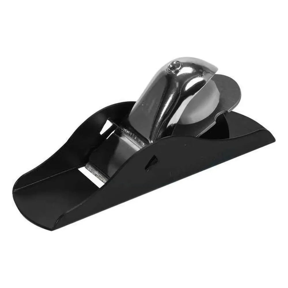 Dekton Block Plane Black 33mm x 90mm DT40220 | Heavy Duty Steel | Adjustable Cutter | Sharp Blade | Corrosion and Rust Resistant | Durable Epoxy Coating | For Woodworking and DIY Projects | Detachable Design | Durable Nickel-Plated Upper Pressure Plate | Galvanized Adjusting Screw