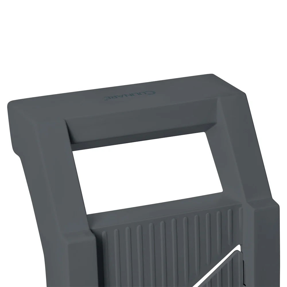 Culinare Mandoline Slicer with 4 Interchangeable Blades Grey C240701 | Ideal for Slicing-Julienne and Grating | Includes Safety Hand Guard | For Salads and Stir-Fries | Makes Food Prep Quick and Easy | Made from Durable Plastic and Stainless Steel
