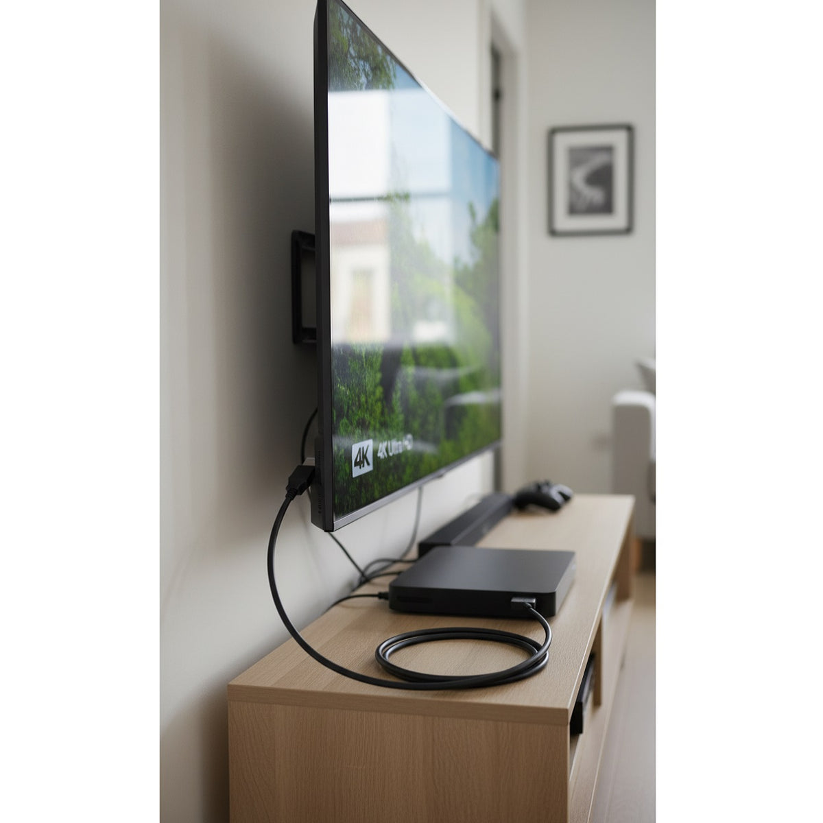 Kingavon HDMI to HDMI Cable Black 4Mtr PA122 | HDMI A Male to A Male | Supports Ethernet-3D-4K Video and ARC | Compatible with 3D Blu-Ray Players, 3D TV - AV Receiver with Full HD - Ultra HD - PS3 - Xbox - 4K Ultra HD | Eliminates the Need for a Separate