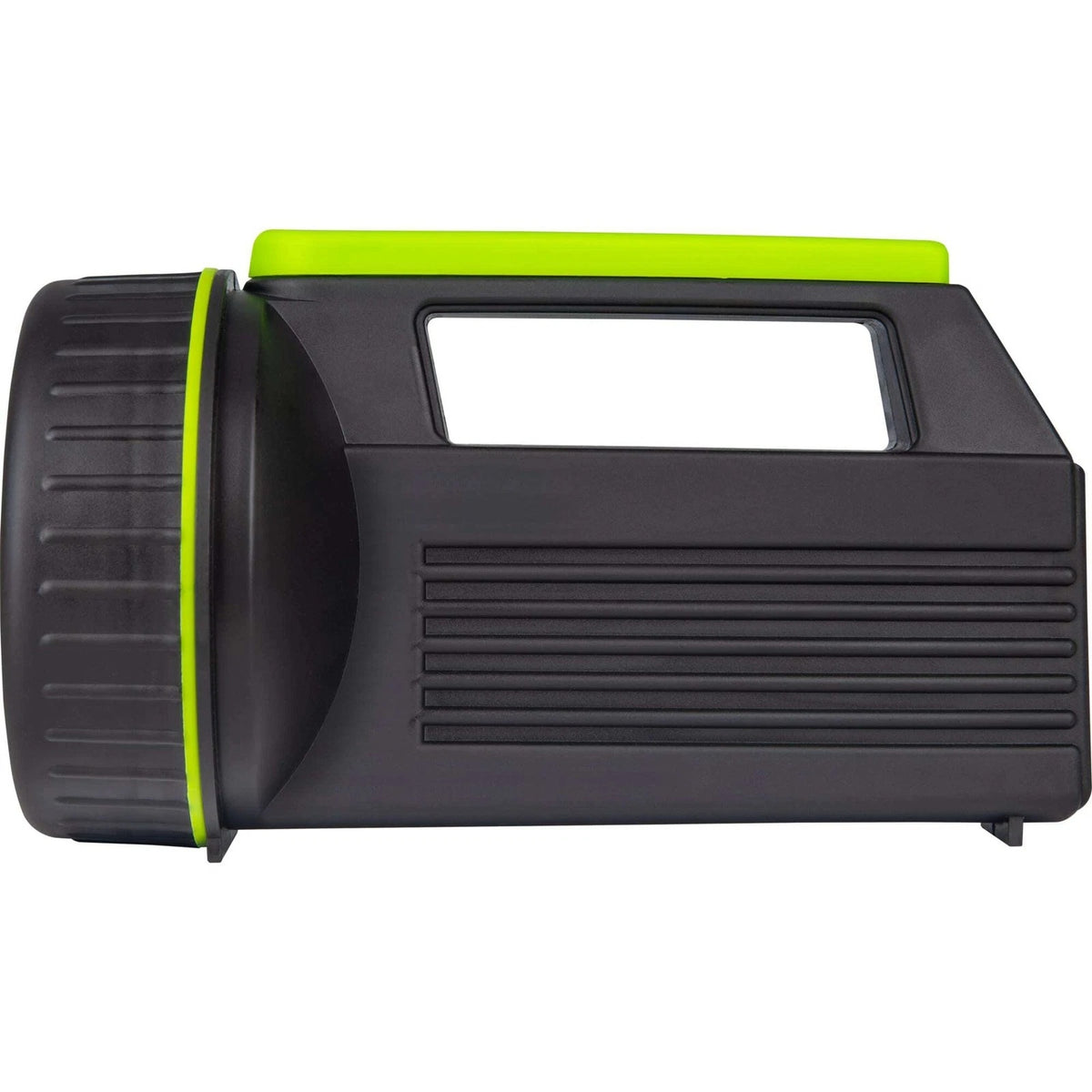 Luceco LED Rechargeable Traditional Spotlight Torch with Power Bank Black and Green LILSP20G65-01 | Output-5W | 200 Lumens | 6500K Cool White | USB Charging |Long Battery Life | Ideal for Site-Professional and Automotive Use | Modes - High-Low-Off