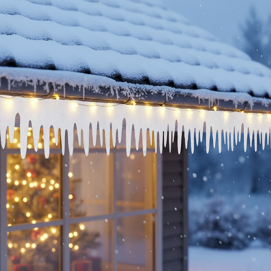 Davies Products Icicle Fringe White 2Mtr x 25cm 60233