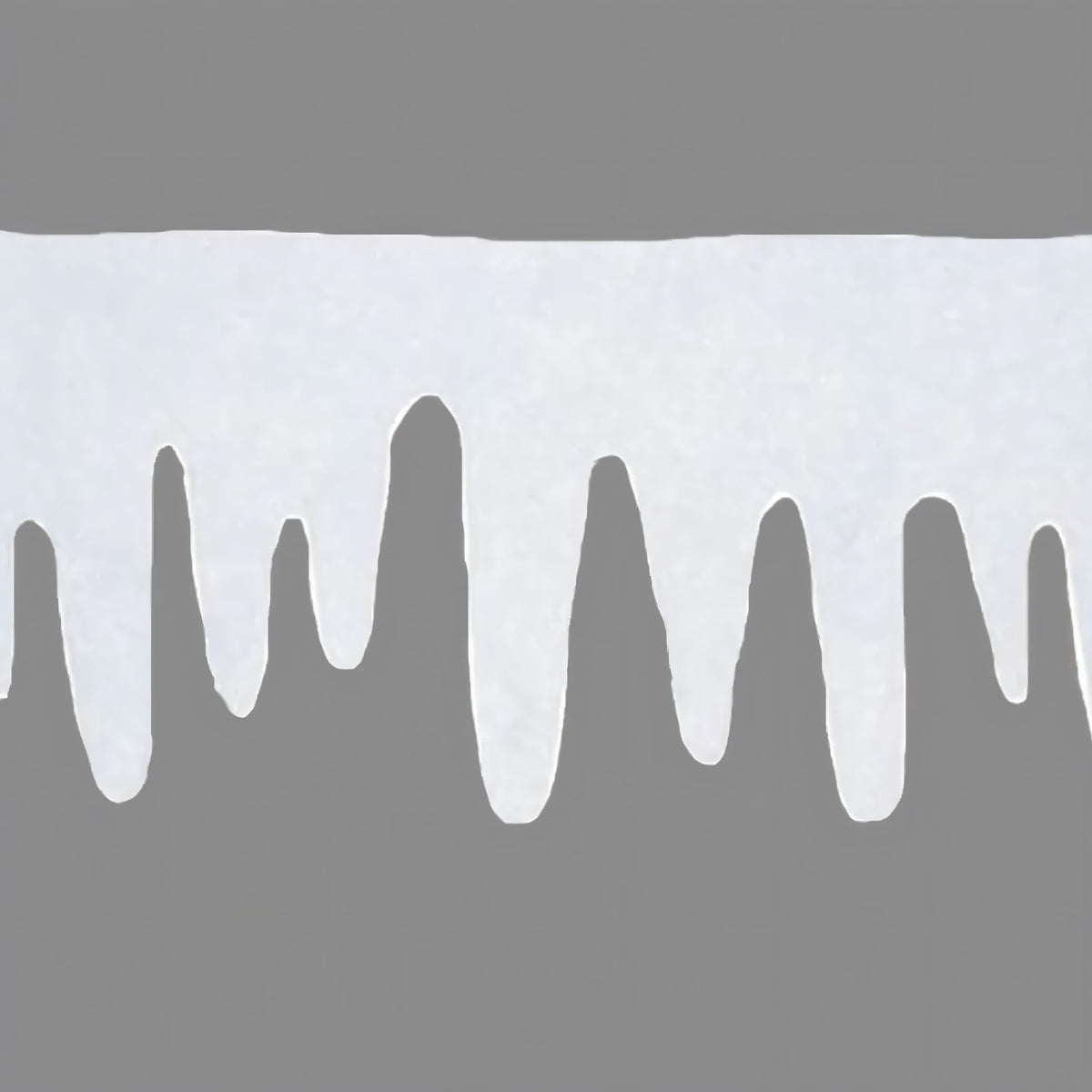 Davies Products Icicle Fringe White 2Mtr x 25cm 60233