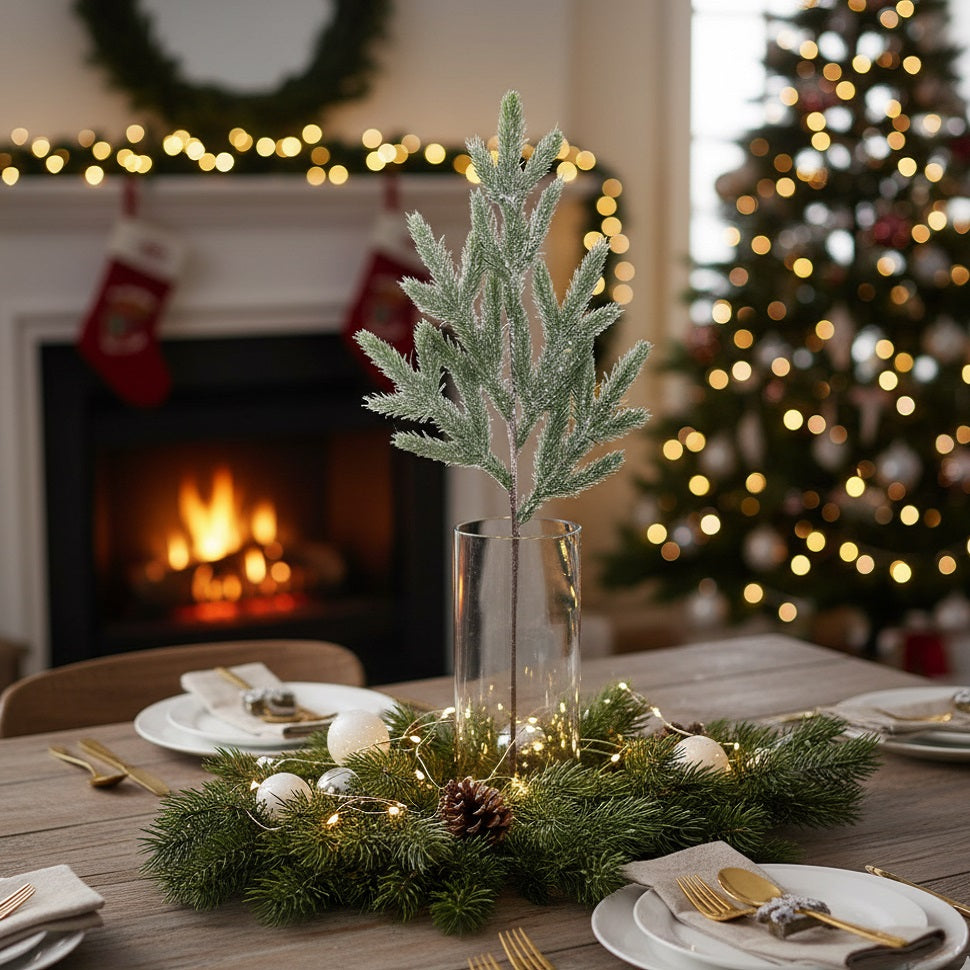 Davies Products Super Frosted Fir Branch Green 70cm x 23cm x 3cm 57584