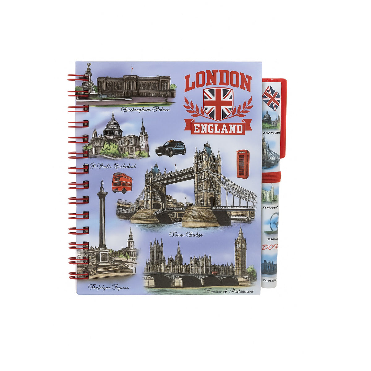 Classic London Scenery A6 Notebook Set Multicolour SNB01B