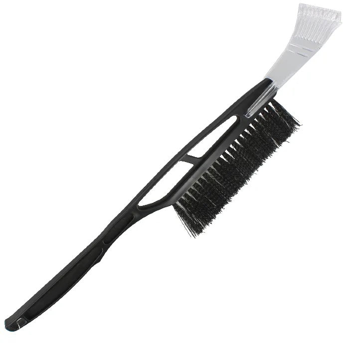 Blackspur Dual-Purpose Ice Scraper with Snow Brush Black SCR320 | Durable Design | Extra Wide Blade and Brush | Easily Clears Snow and Ice from Vehicles | Winter Car Cleaning Tool