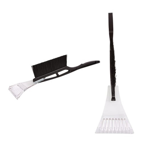 Blackspur Dual-Purpose Ice Scraper with Snow Brush Black SCR320 | Durable Design | Extra Wide Blade and Brush | Easily Clears Snow and Ice from Vehicles | Winter Car Cleaning Tool