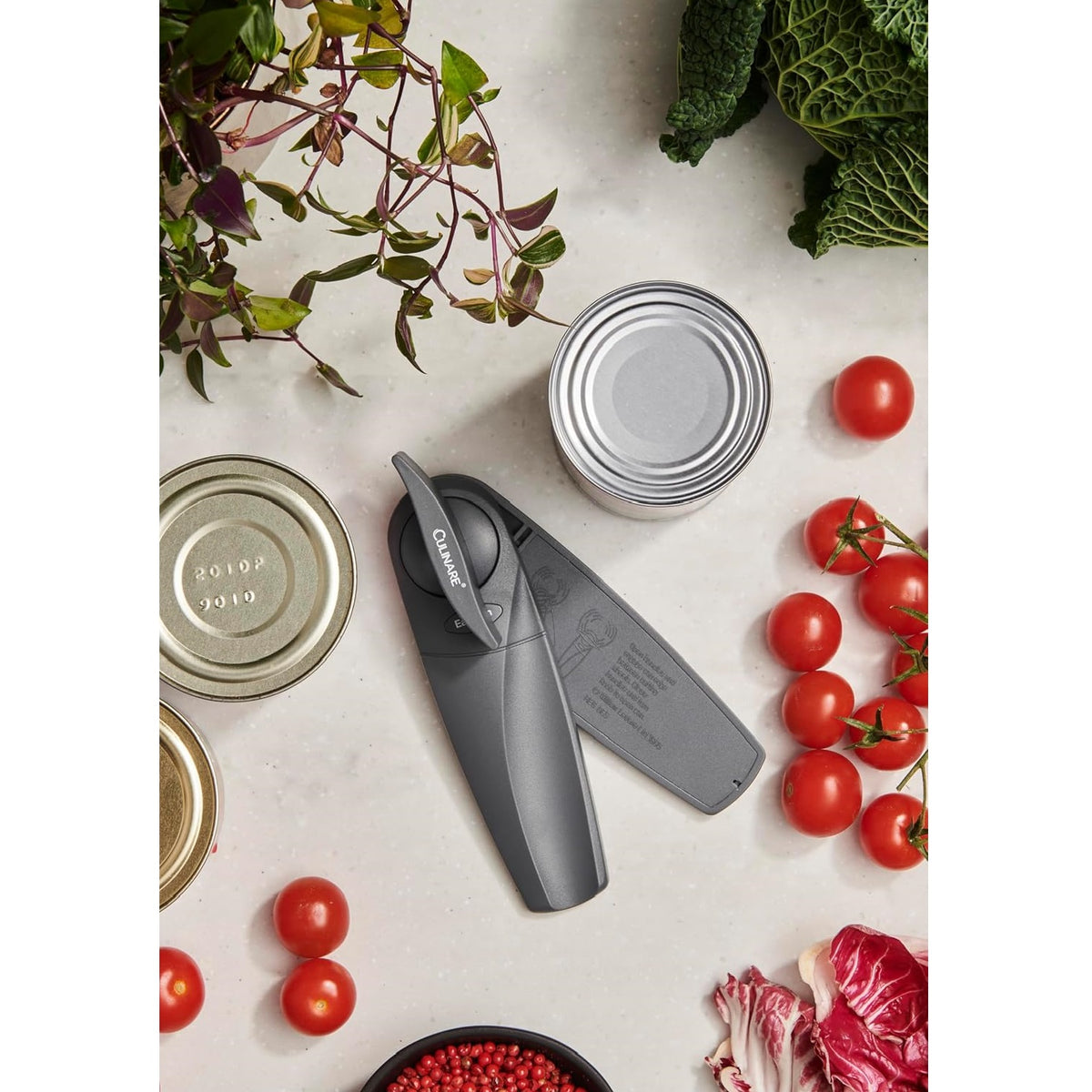 Culinare EasiCan Can Opener Grey C240104 | Hand-free Lid Removal