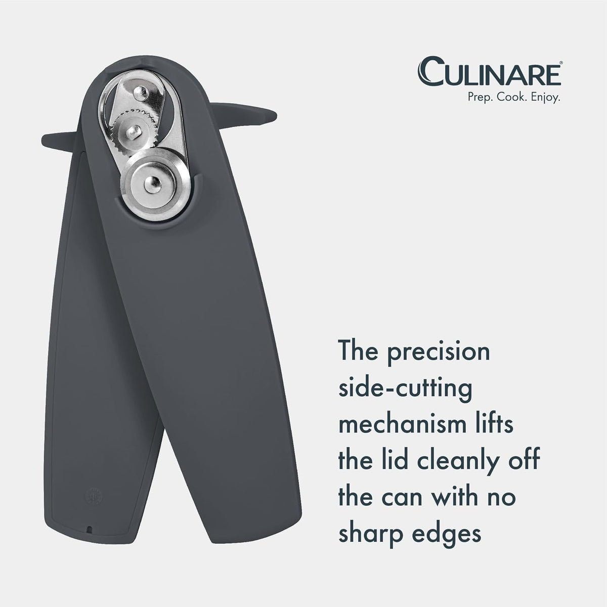 Culinare EasiCan Can Opener Grey C240104 | Hand-free Lid Removal