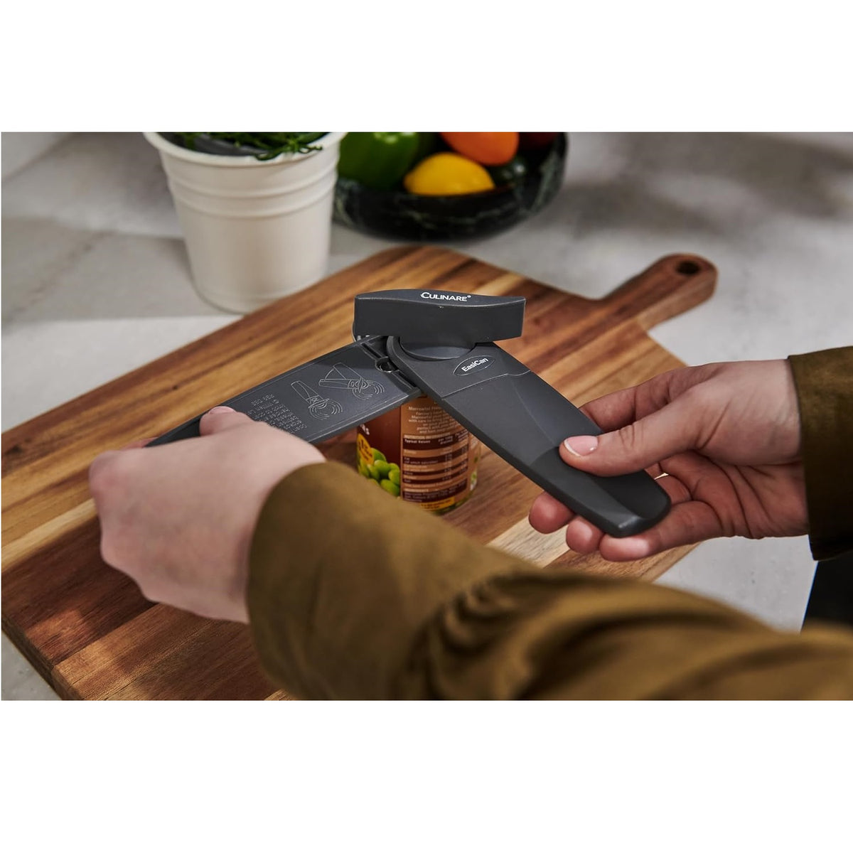 Culinare EasiCan Can Opener Grey C240104 | Hand-free Lid Removal