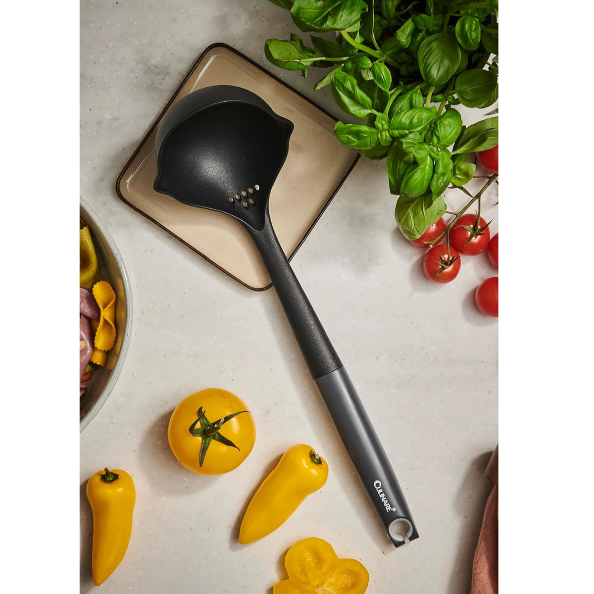 Culinare Ladle Grey and Black C240902 | Essential for Non-Stick Cookware