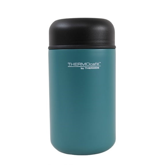 Thermocafe Stainless Steel Vacuum Insulated Food Flask Teal 400ml 256593 | Includes Folding Spoon | Leakproof | Durable and Portable | Non-slip Base