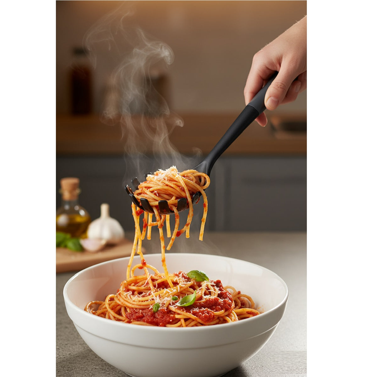 Culinare Pasta Server Grey C240907 | Essential Utensil for Non-Stick Cookware