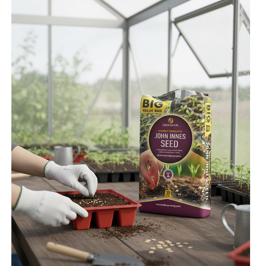 Growmoor John Innes Seed 35Ltr 35LTRJISEED | Specially Formulated | Can be Used with All Varieties of Seeds | Retains Moisture and Feeds for upto for 4 Weeks | For Successful Feeding and Growth | Added Nutrients and Trace Elements for Healthier Plants