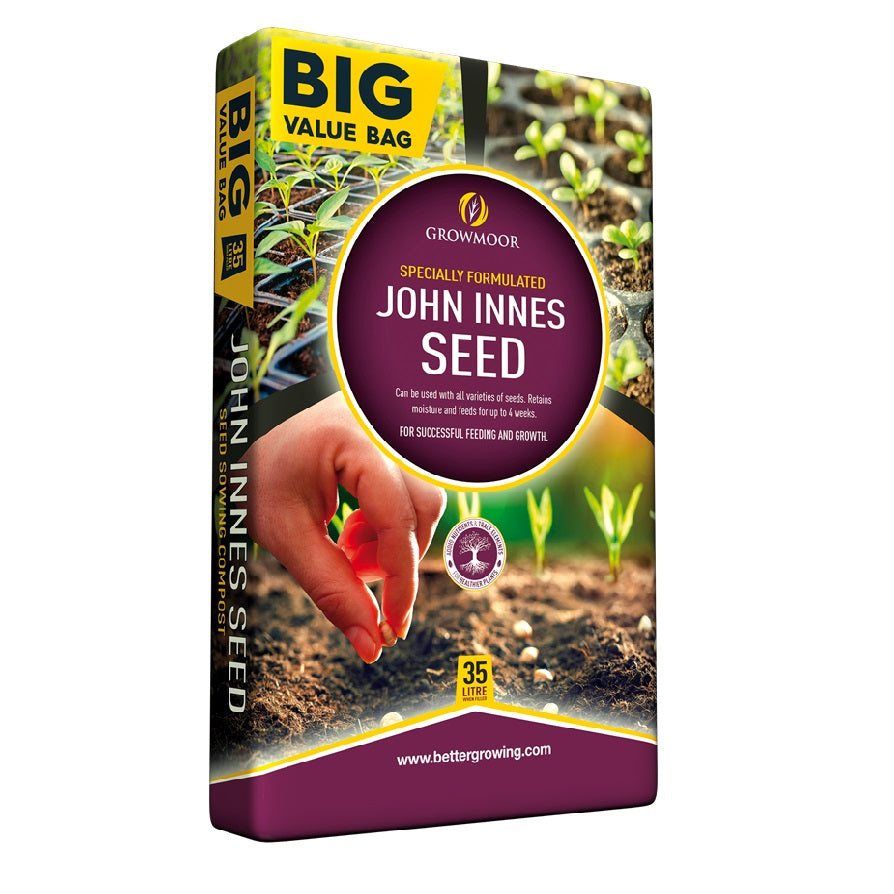 Growmoor John Innes Seed 35Ltr 35LTRJISEED | Specially Formulated | Can be Used with All Varieties of Seeds | Retains Moisture and Feeds for upto for 4 Weeks | For Successful Feeding and Growth | Added Nutrients and Trace Elements for Healthier Plants
