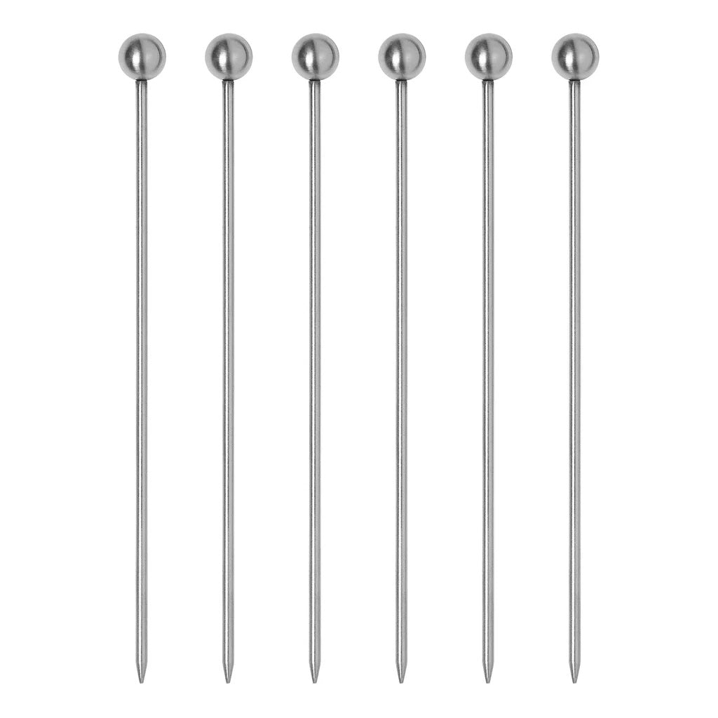 Tala Stainless Steel Cocktail Picks Chrome Pack of 6 10A00113